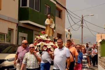 San Ignacio de Loyola se despide de sus fiestas en La Majadilla-Telde (Foto Francisco Javier Santana)